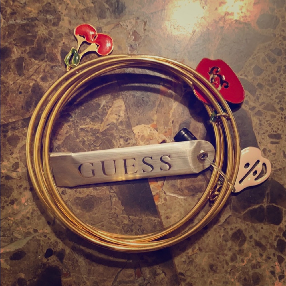 Guess Set of Gold Bracelets